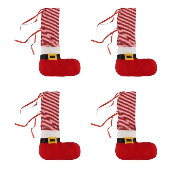 

chair covers 4pcs foot christmas decor for home table ornament xmas party year gift