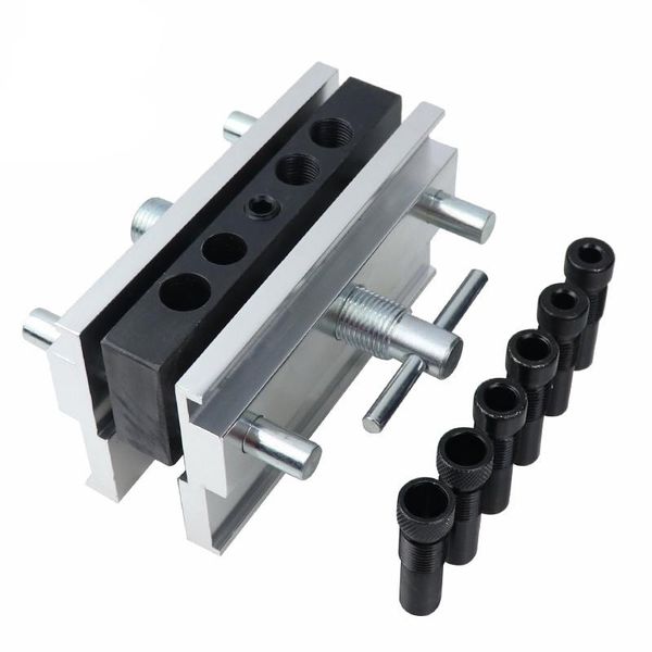 

professional hand tool sets doweling jig kit woodworking self-centering hole locator drill guide set metric/inch vertical puncher carpentry