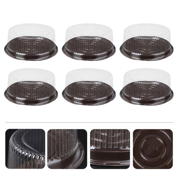 

gift wrap 30pcs transparent cake boxes cupcake muffin holders cases (coffee)