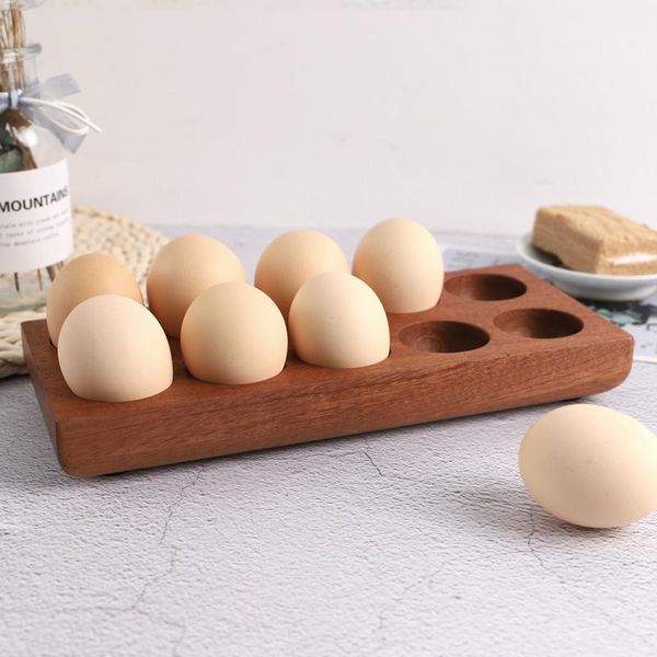 

storage bottles & jars 10 grids egg box ebony double row kitchen containers household refrigerator rack organizer