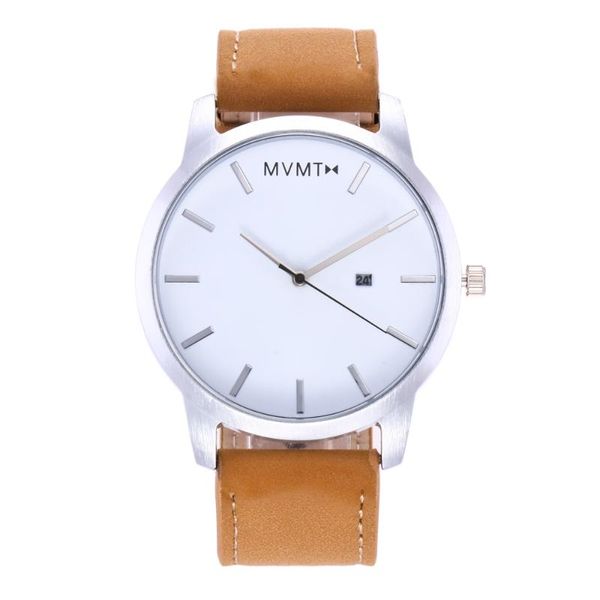 

wristwatches casual simple women watch modern fashion wrist quartz leather relogio feminino, Slivery;brown