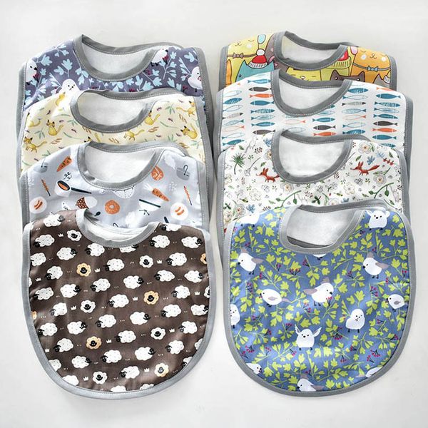 

baby bibs infant burping cloths girls boys accessory toddler towel cartoon print accessories newborn feeding b7106