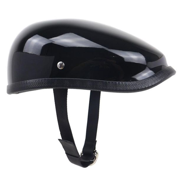 

motorcycle helmets classic vintage cafe racer helmet half face fiberglass shell light weight for adults rider geniune&co