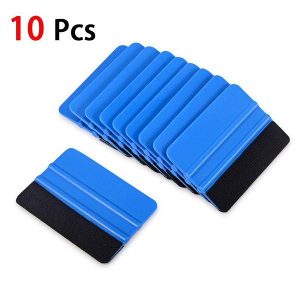

car sponge 10pcs blue squeegee felt edge scraper decals vinyl wrapping tint tools decal