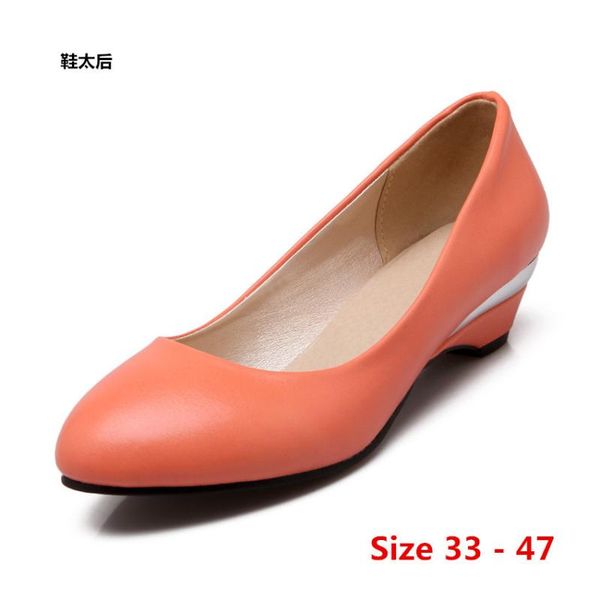 

stiletto party wedding med heels women's med heel shoes ladies pumps heels woman shoes small big size 33 - 47, Black