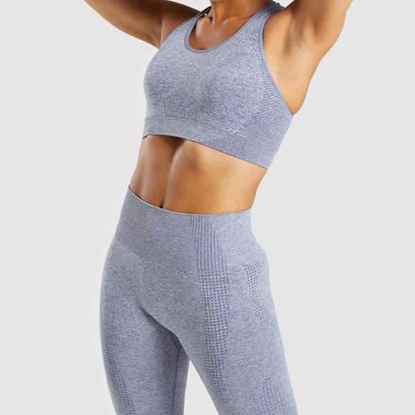 

2pcs women yoga sets training tracksuit slim fitness sports suits solid color high waist jogger running legging seamless sport bra gym cloth, White;red