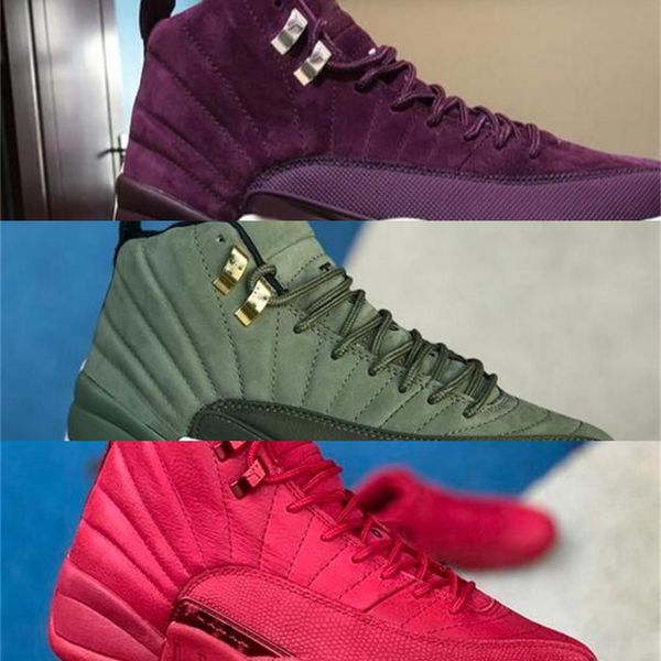 

[With Box]High Quality 12 jumpmanWool Men Basketball Shoes 12s Grey Black Man And Women 12s Sports Sneakers women running shoes for men 39SNEY