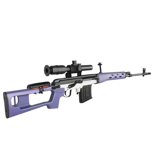 

0111jieying svd sniper shell throwing soft bullet launches awm children's toy simulation chicken eating equipment gun model