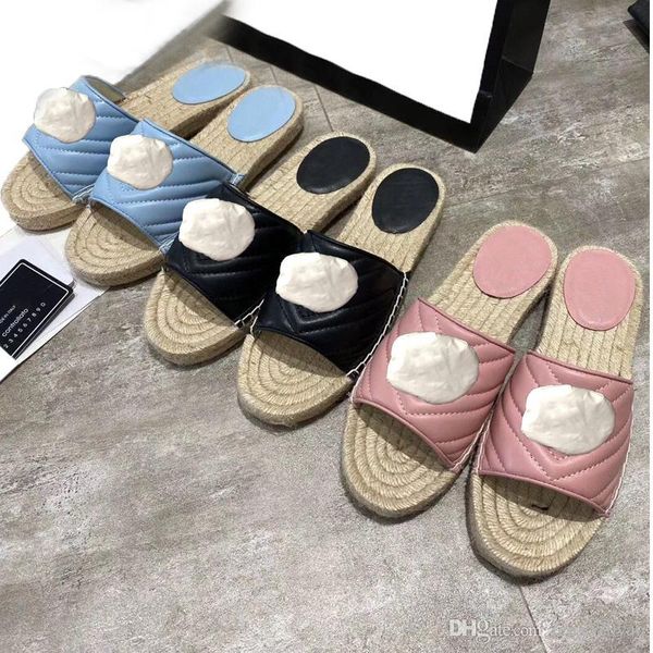 

classic platform slippers summer luxury woman beach sandals designer flat heel cartoon slippers metal 100% leather lady slippers size 35-41, Black