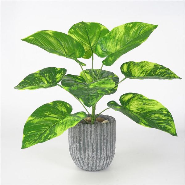 

decorative flowers & wreaths 42cm greenery plastic plants fake tree leaves artificial evergreen leaf dried
