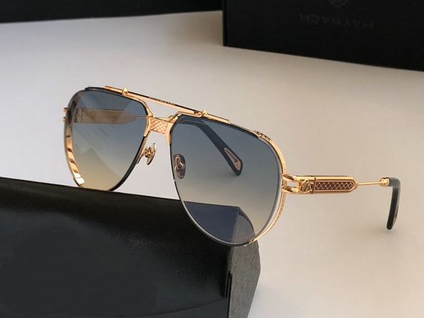 

designer glasses 2021 trendy oversize maybach sunglasses women luxury fashion gradient rimless shaded big metal frame square sun glasses men, White;black