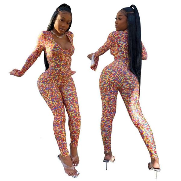 

new v-neck print long sleeve bodysuit for women's clothing in autumn and winter of 2019, Black;white