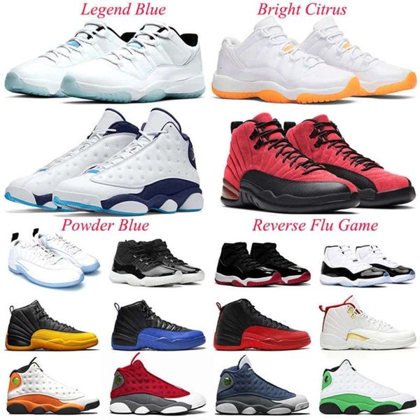 

mens basketball shoes 11 low legend blue 25th anniversary 11s reverse flu 12s red flint black hyper royal 13s women sneakers yuduojiaju