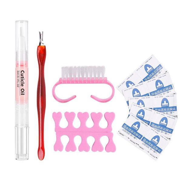 

nail art kits tool set cuticle pusher file dead skin scissor polish remover pedicure manicure care