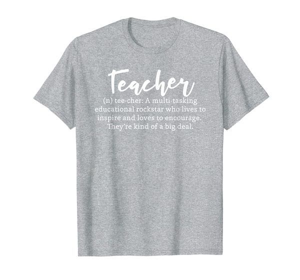 

teacher definition educational rockstar love teaching gift t-shirt, White;black