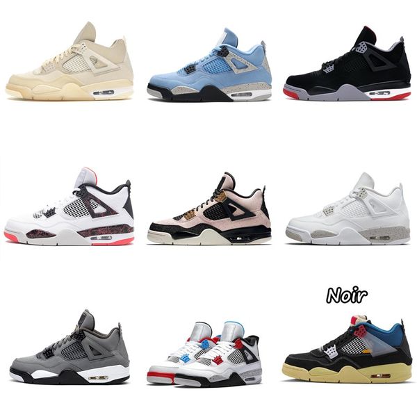 

university blue j ord an boots basketball shoes 4s men women pink yellow white lemon venom guava ice taupe haze black cat fire red mens trai