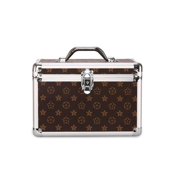 

cosmetic bags & cases makeup box organiser beauty nail polish vanity case extra large space clasp locks with keys