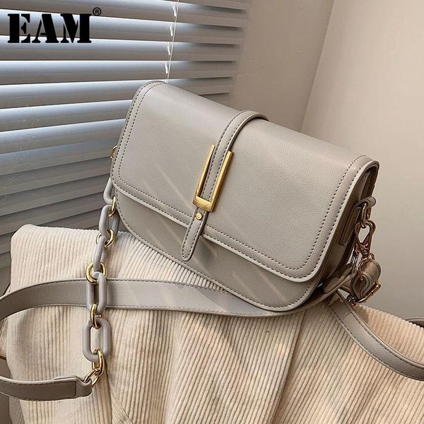 

[eam] women spring new small pu leather flap personality all-match crossbody shoulder bag fashion tide 2021 18a2121