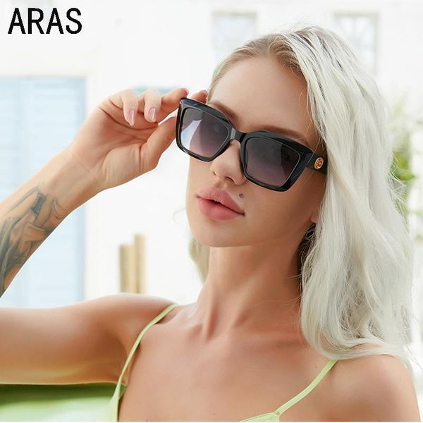 

sunglasses cat eye women 2021 fashion black designer vintage oversized sun glasses shades for eyewear, White;black