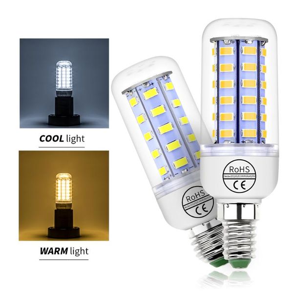 

bulbs e27 led light e14 lamp 220v corn bulb 5730 smd 24 36 48 56 69 72leds replace candle for cocina modern ceiling lighting