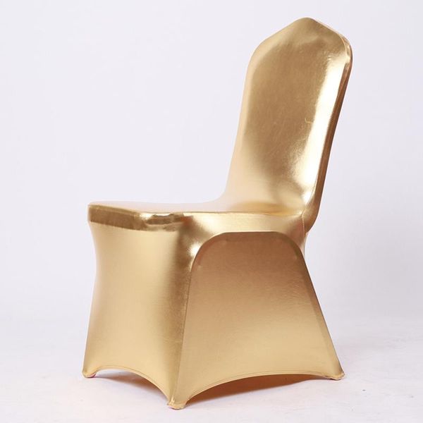 

chair covers universal wedding banquet spandex gold metal cover