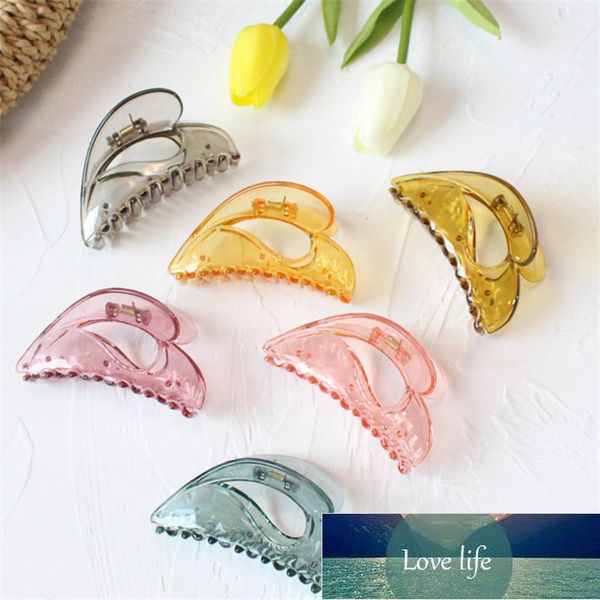 

candy color transparent acrylic triangle big hair claws clips for women hair accessories hair bundle tools hairgrips, Silver