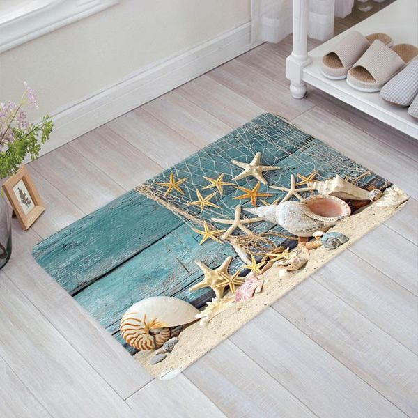 

cushion/decorative pillow beach conch starfish shell mat bedroom entrance doormat home floor decoration living room carpet bathroom non-slip