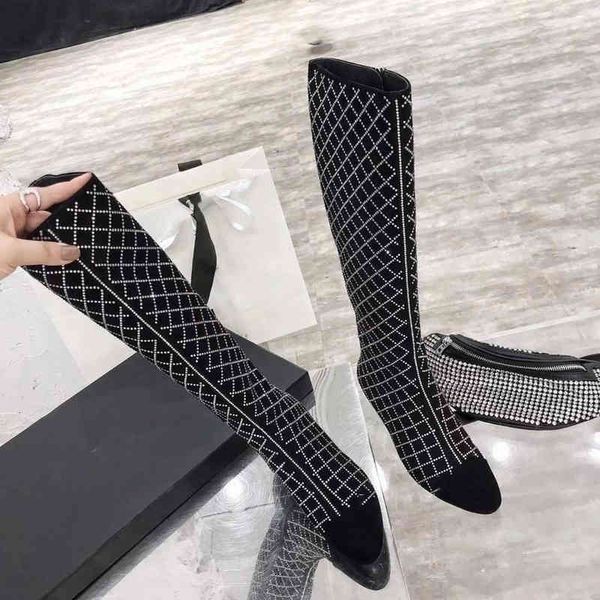 

thigh - boot plaid pattern zipper thick high heel 3cm leather tip show thin, Black