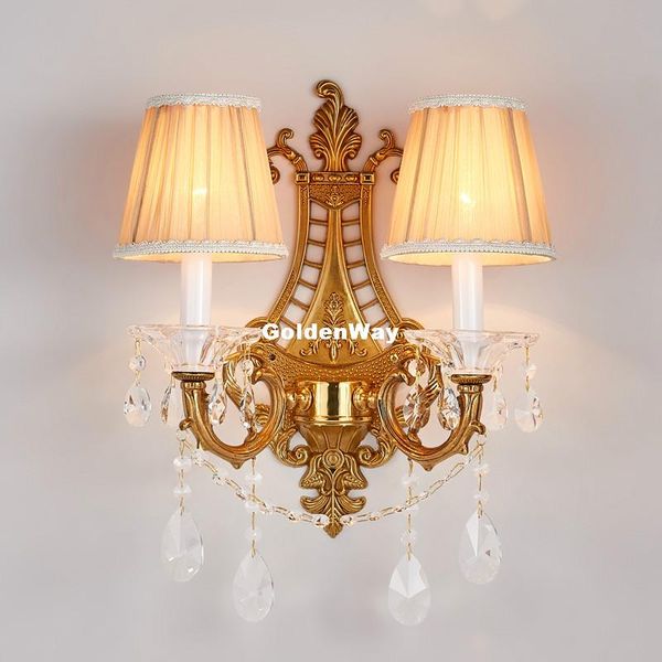

european led copper wall lamps for bedroom bedside lamp holtel corridor indoor lighting applique murale luminaire for home deco