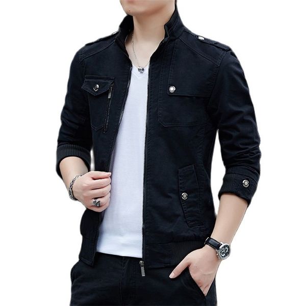 

chaquetas de carga para hombre nueva moda bombarro simple estilo britÃ¡nico cÃ¡lido chaqueta a prueba viento y ch 210811, Black;brown