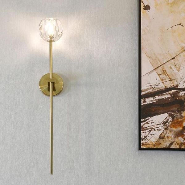 

wall lamp postmodernism beside led creative crystal living room hall romantic sconce lighting mounted ac