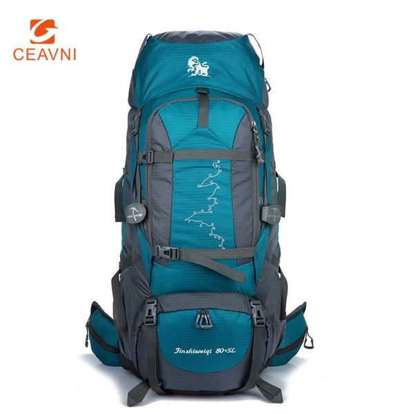 

backpack 85l outdoor waterproof travel trekking bags camping hiking women rucksack shoulder sport bag men climbing backpacks