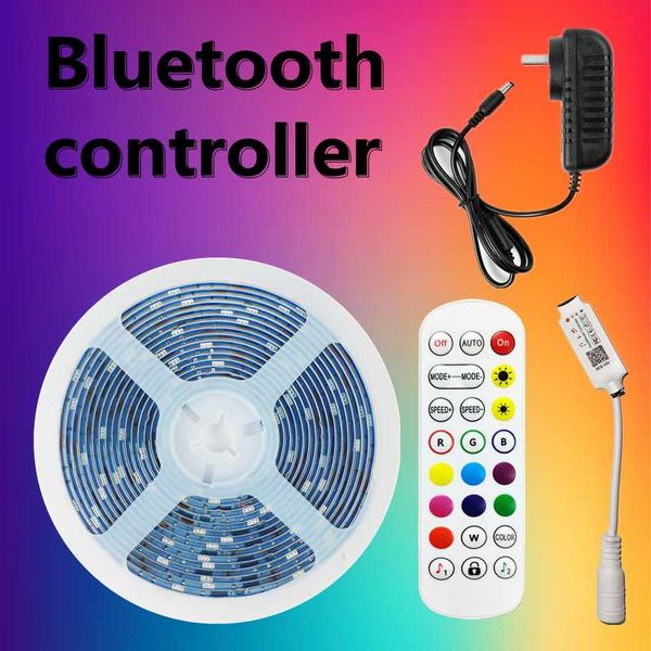 

strips led strip lights bluetooth rgb smd 2835 lamp flexible tape ribbon luces night light luminous for room decor festival