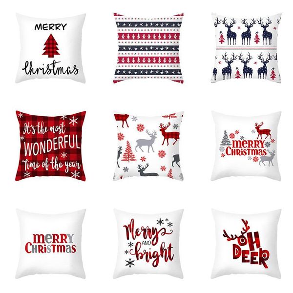 

cushion/decorative pillow santa claus christmas pillowcase home decoration product fashion gift happy year