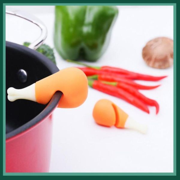 

mats & pads 2pc/set spill-proof pot lid rack silicone heat-resisting overflow sers cover lifter creative durable kitchen tools