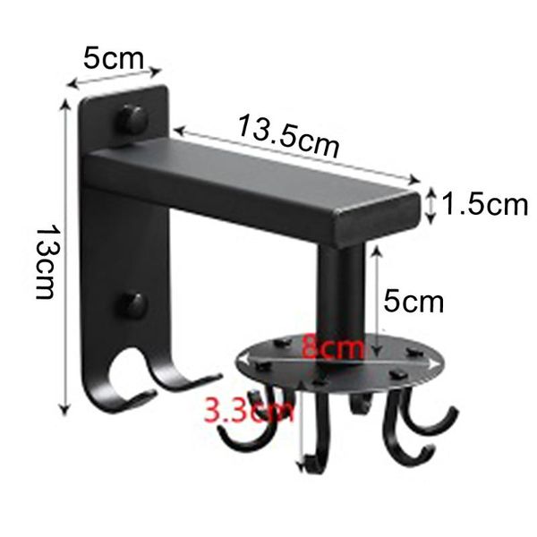 

hooks & rails adjustable rotating hook wall-mounted utensils hanger space-saving kitchen rack wall for spoon cutting board towel pot pan