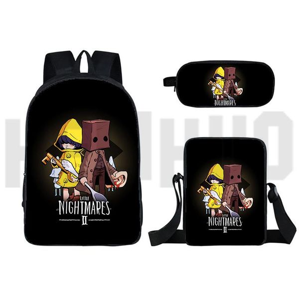 

backpack little nightmares 2 teenager shoulder bag women cosmetic bags children 2021 cartoon school lap16inch rucksack