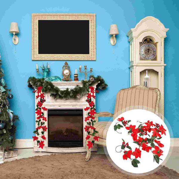 

decorative flowers & wreaths 1pc faux red berry rattan christmas