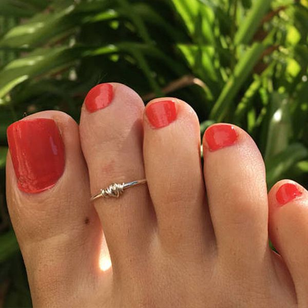 

designer rings plated toe ring gold adjustable, Golden;silver