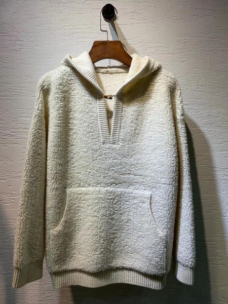 

2021 new ladies fashion long sleeve casual solid color pure cashmere hooded sweater cashmere sweater 1015, White;black