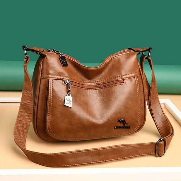 

shoulder korean 2020 and fashion middle-aged bag trade women's bags elderly soft new foreign version of the trendy messeng whlub