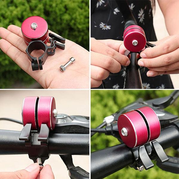 

bike horns bicycle bell sound resounding rings multicolor mtb handlebar bells outdoor sport riding accessories