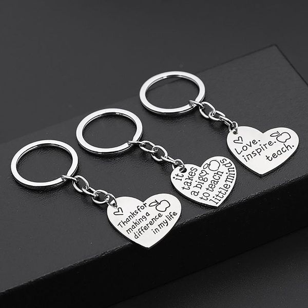 

mother's day love heart keychain ornaments gifts letters carving keyring metal pendant anniversary souvenir jewelry hanging tags