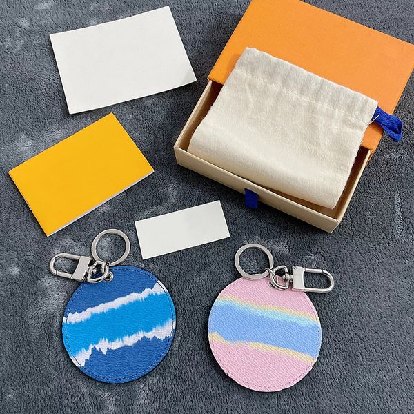 

womens fashion keychain designer handmade leather lovers key chains holder letter cloud mens car keychains women luxury acc, Silver