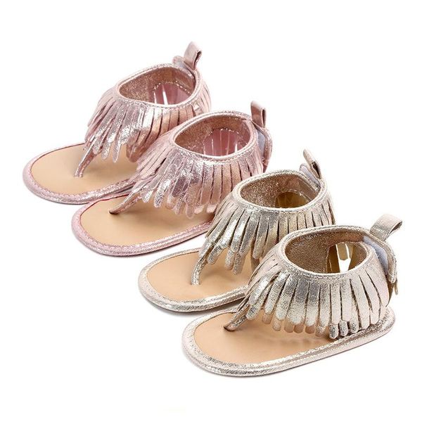 

2021 new summer baby girl first walkers for newborn soft bottom fringe cute shoes girls baby toddler slippers boys prewalker