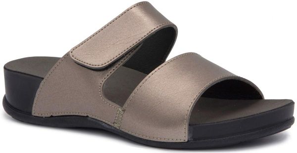 

ceyo oliva bronze platinum 2021 summer women slippers sandals orthopedic anatomical daily use cross band stylish and comfortable beach pool, Black