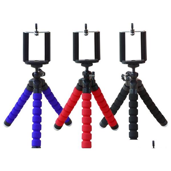 

flexible tripod holder for cell phone car camera gopro universal mini ocs sponge stand bracket selfie monopod mount with clip oaty kjgxu