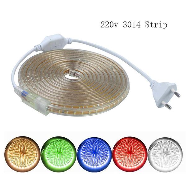 

strings led light strip patch 3014 220v waterproof flexible ribbon tape lamp string uniform emission