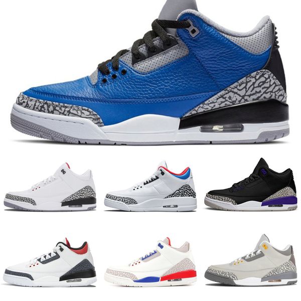 

new arrivals 3 3s cool grey mens basketball shoes 2020 unc trainers denim fire red animal pack knicks rivals sports sneakers size 132p7j
