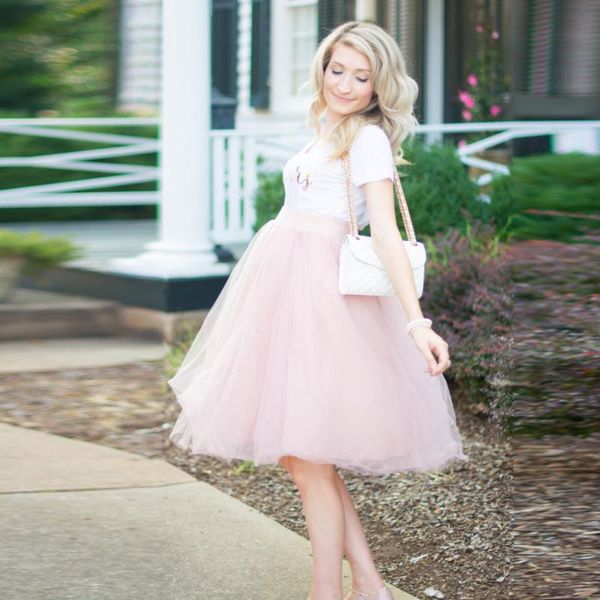 

skirts casual 2021 blush pink pregnant tulle for women plus size elastic knee length skirt maternity pregancy tutu, Black